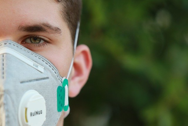 Workplace Safety Man Wearing Face Mask