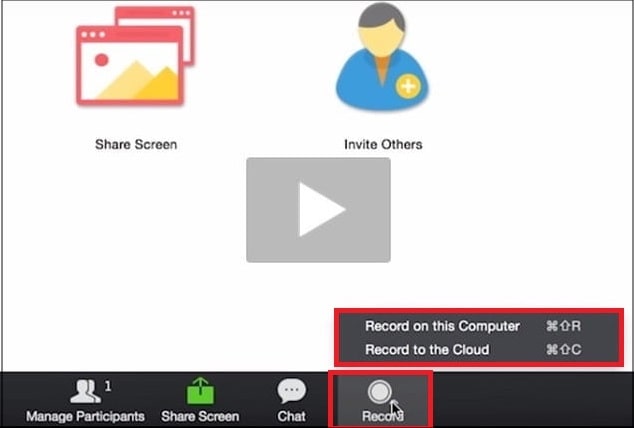 Zoom Video Conferencing Record Screen