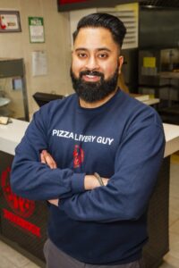 Harpreet banwait owner of pizza hub