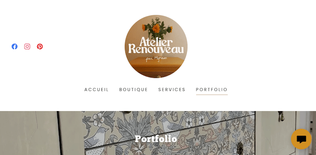 Atelier Renouveau par Myriam online portfolio