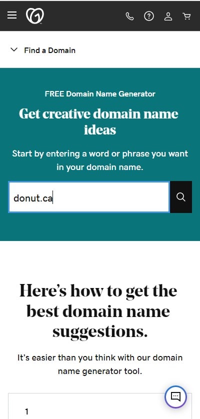 Domain Generator Donut Ca