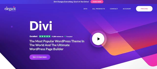 Example of the mobile-friendly Divi theme