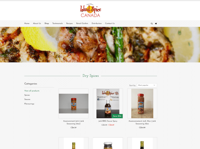 How to Build an eCommerce Website Island Spice Canada