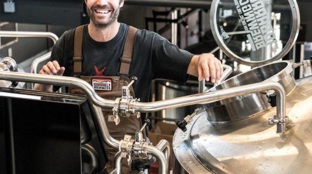 Man working in a brewery