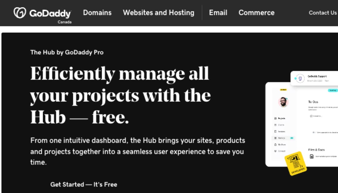 GoDaddy Pro Hub