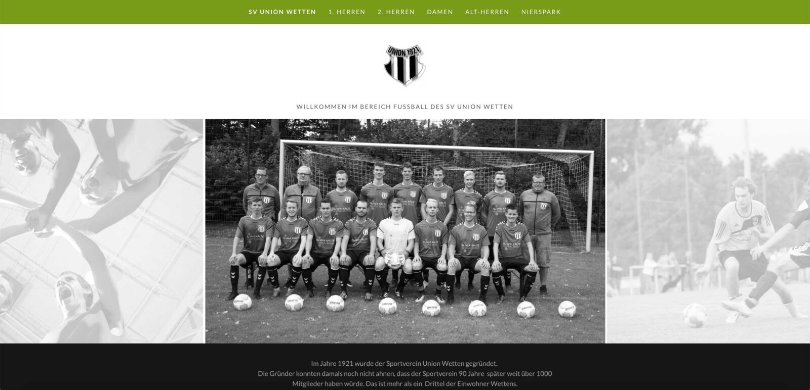 SV Union Wetten_Neue Website