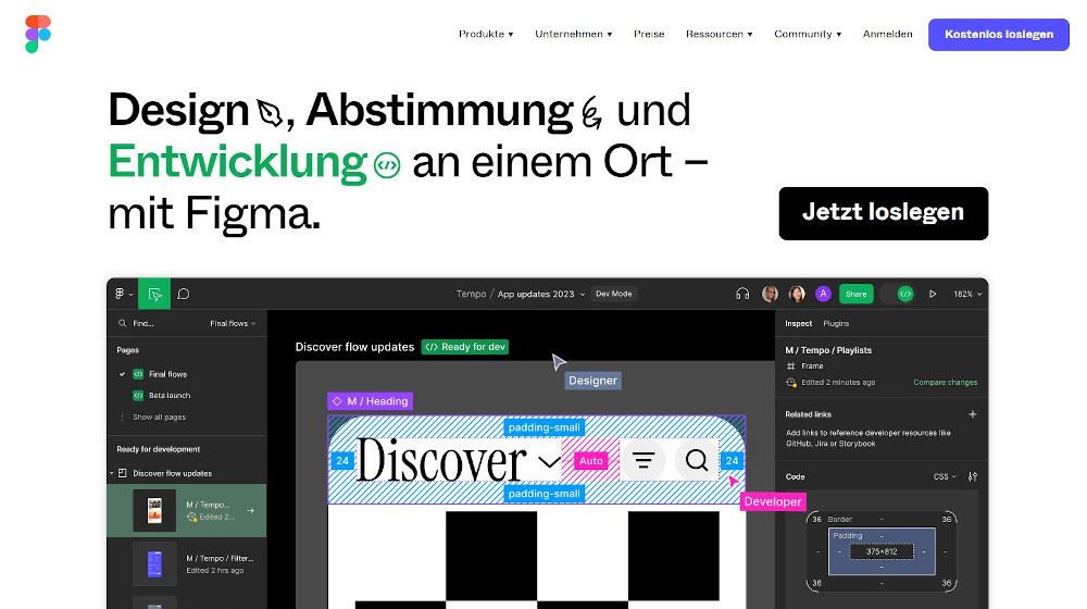 Abbildung: Programme zur Erstellung von Webseiten - Figma