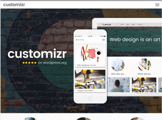 Abbildung - Resonsive WordPress-Theme Customizr