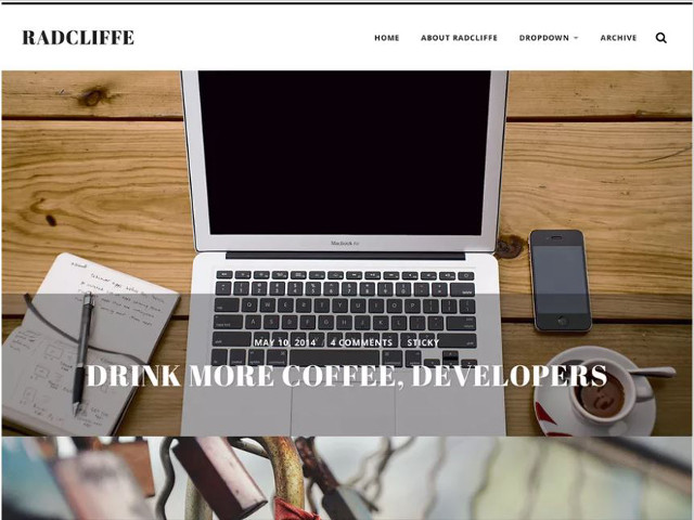 Abbildung - Resonsive WordPress-Theme Radcliffe