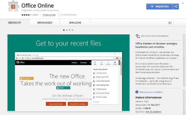 Abbildung-Browsererweiterung-Microsoft-Office-gratis-fuer-Google-Chrome