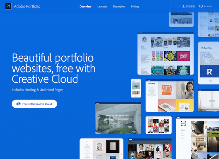 Die besten Online Portfolio Websites_Adobe Portfolio