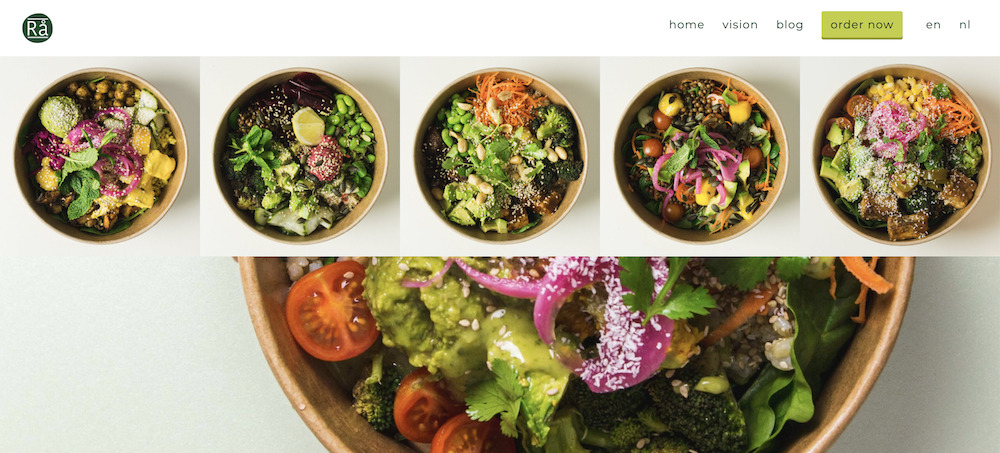 Rå Bowls_Superfood verdient auch eine super Website_Homepage