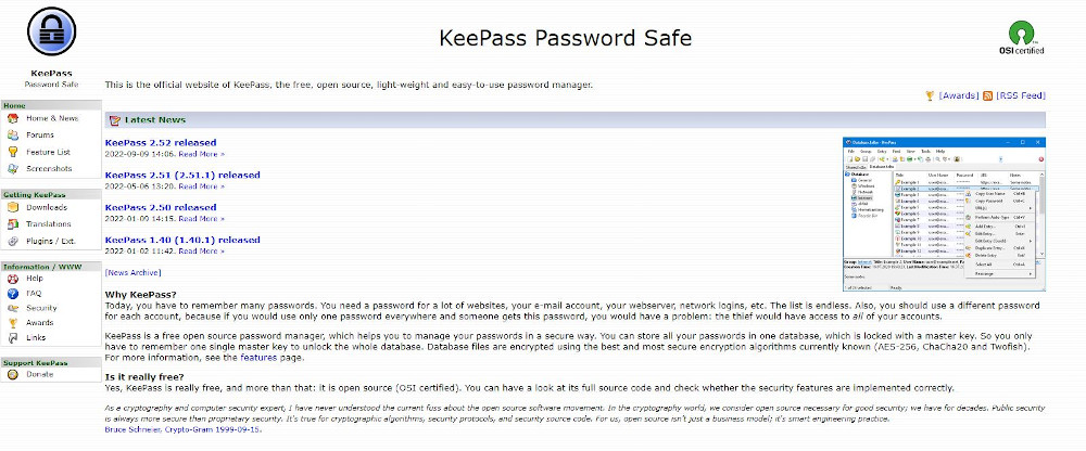 Abbildung - Password Manager Keepass