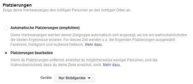 Restaurant Marketing Facebook Platzierungen