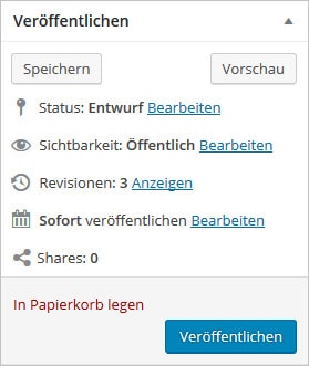 WordPress Beitrag planen