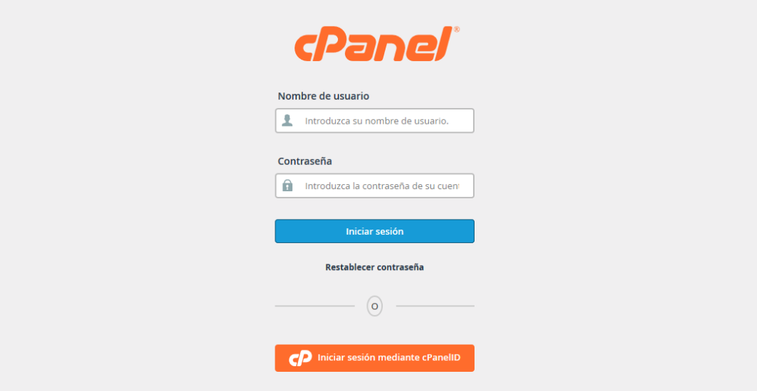 Acceso a cPanel