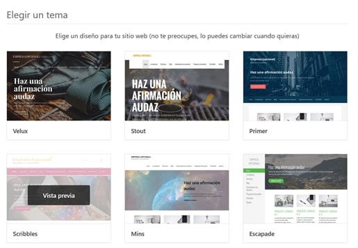 Elige tu plantilla en WordPress