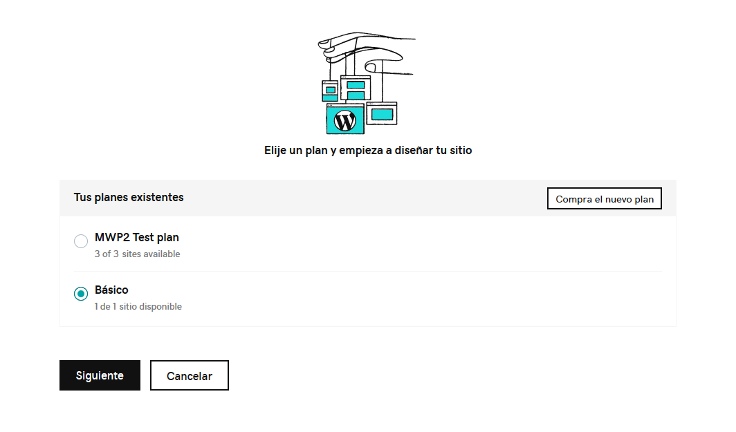 instalar WordPress en el plan de hosting