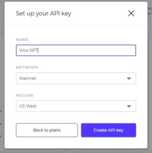 API key para Tatum