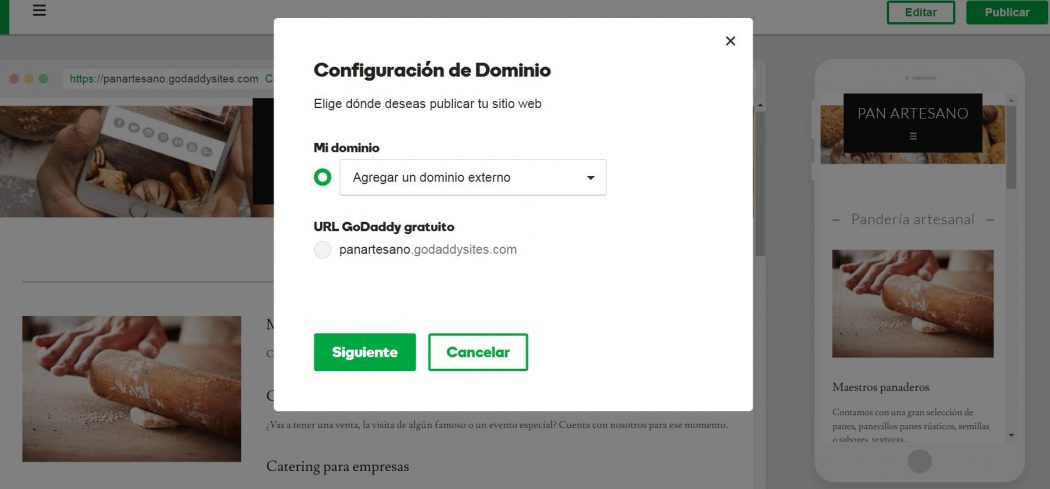 configuracion de dominio