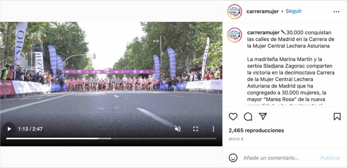 Campaña de la carrera de la mujer