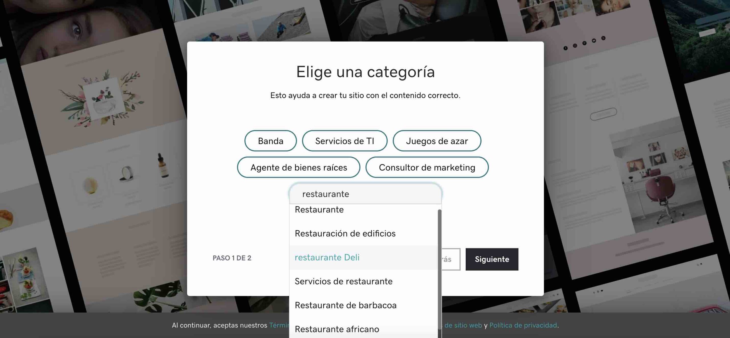 Categoría de página web