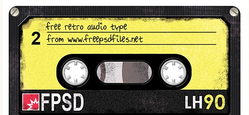 cinta de audio retro