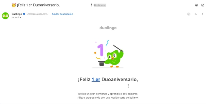 drip marketing duolingo