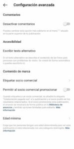 Cómo incluir el texto alternativo de Instagram