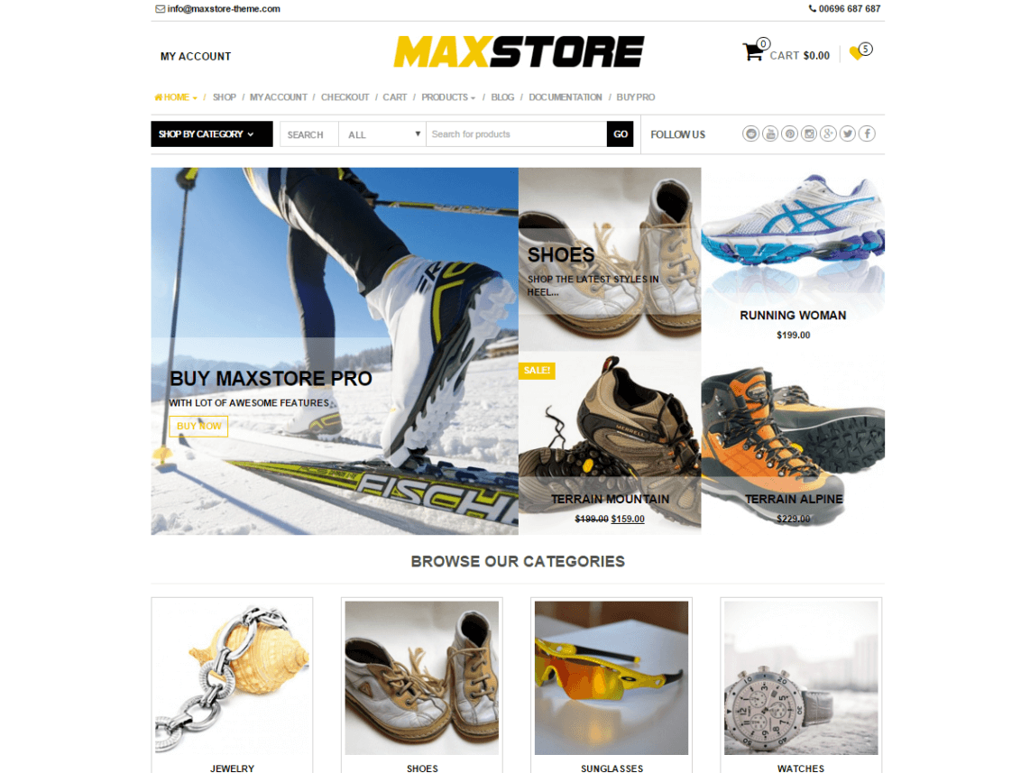 Maxstore plantilla gratis WordPress