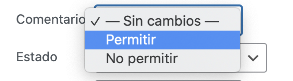 Cómo permitir o no permitir los comentarios en un post en WordPress