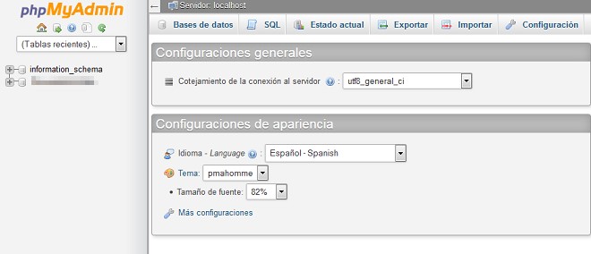 phpMyAdmin Wordpress cambiar URL