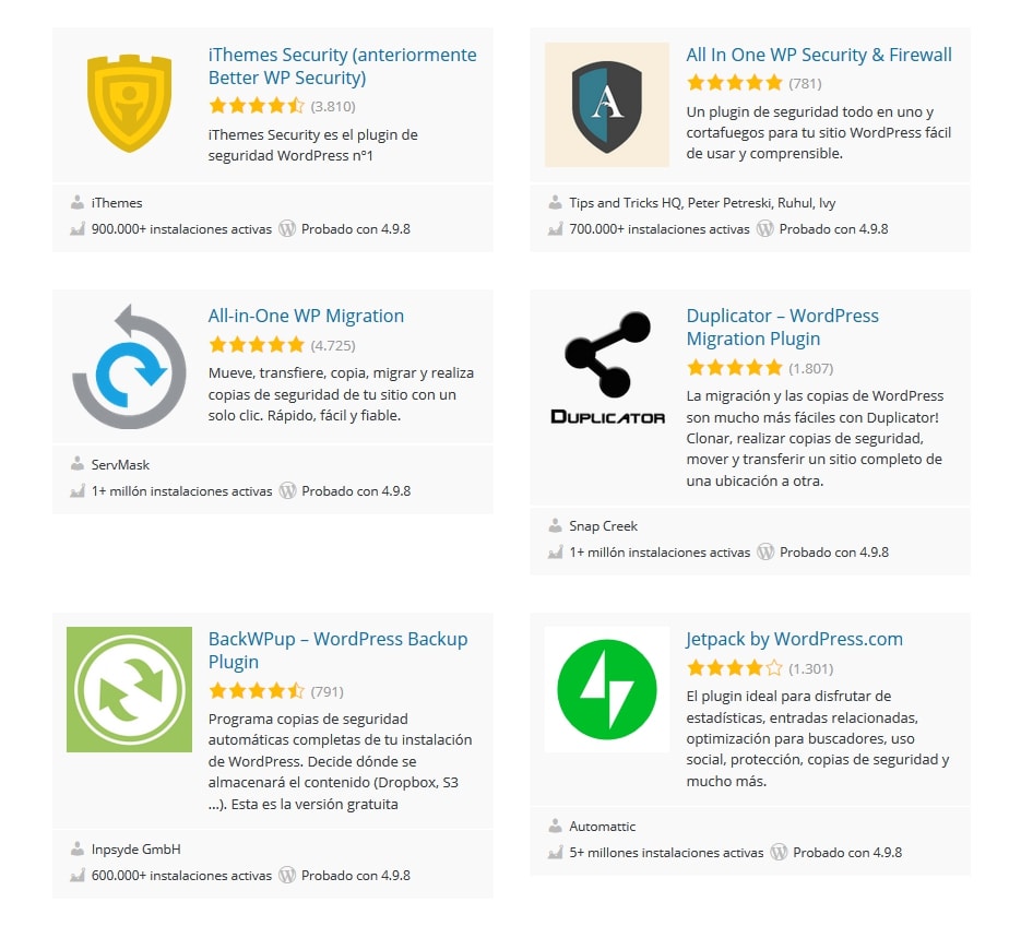 Plugins de seguridad para WordPress
