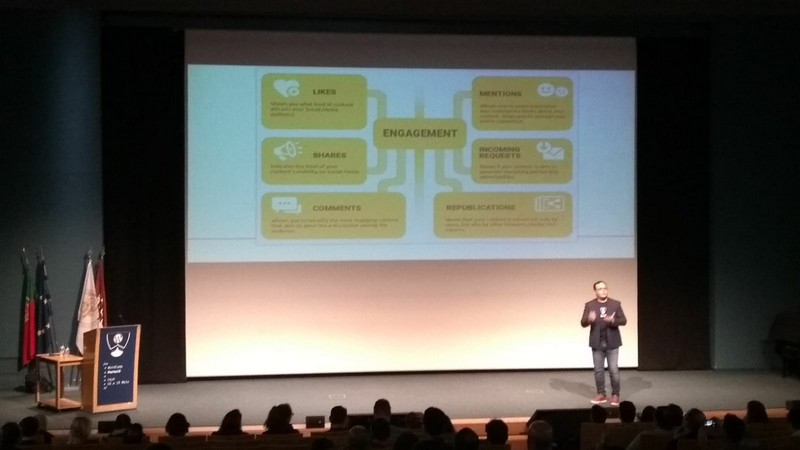 Imagen de la ponencia de Fernando Angulo en la WordCamp 2018