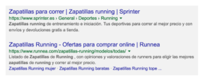 Seo técnico para WordPress Ejemplo breadcrumbs