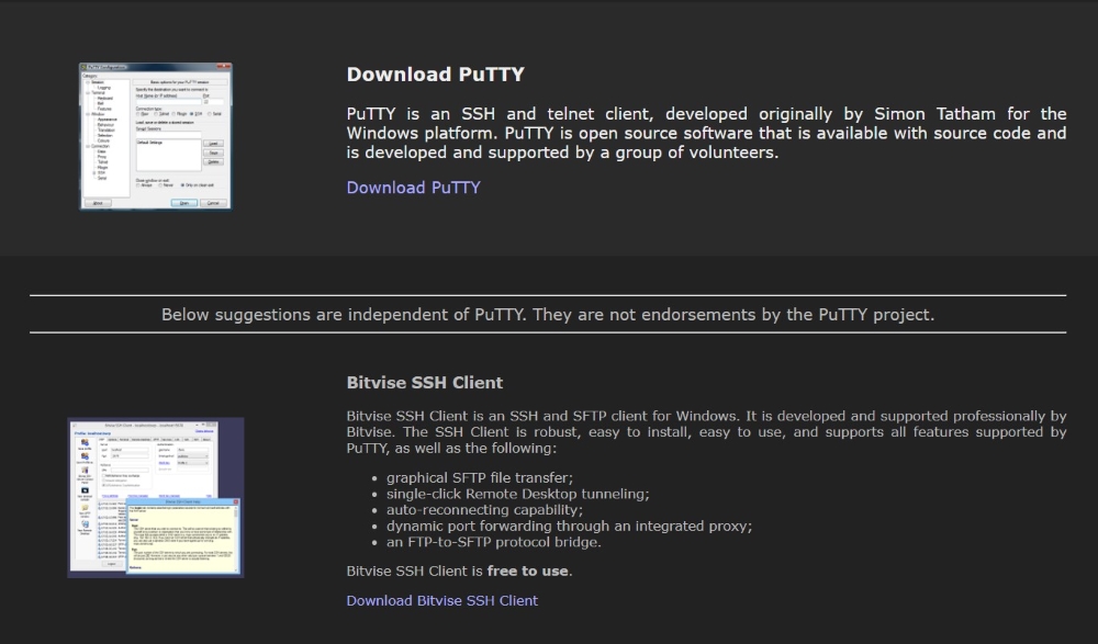 descargar putty