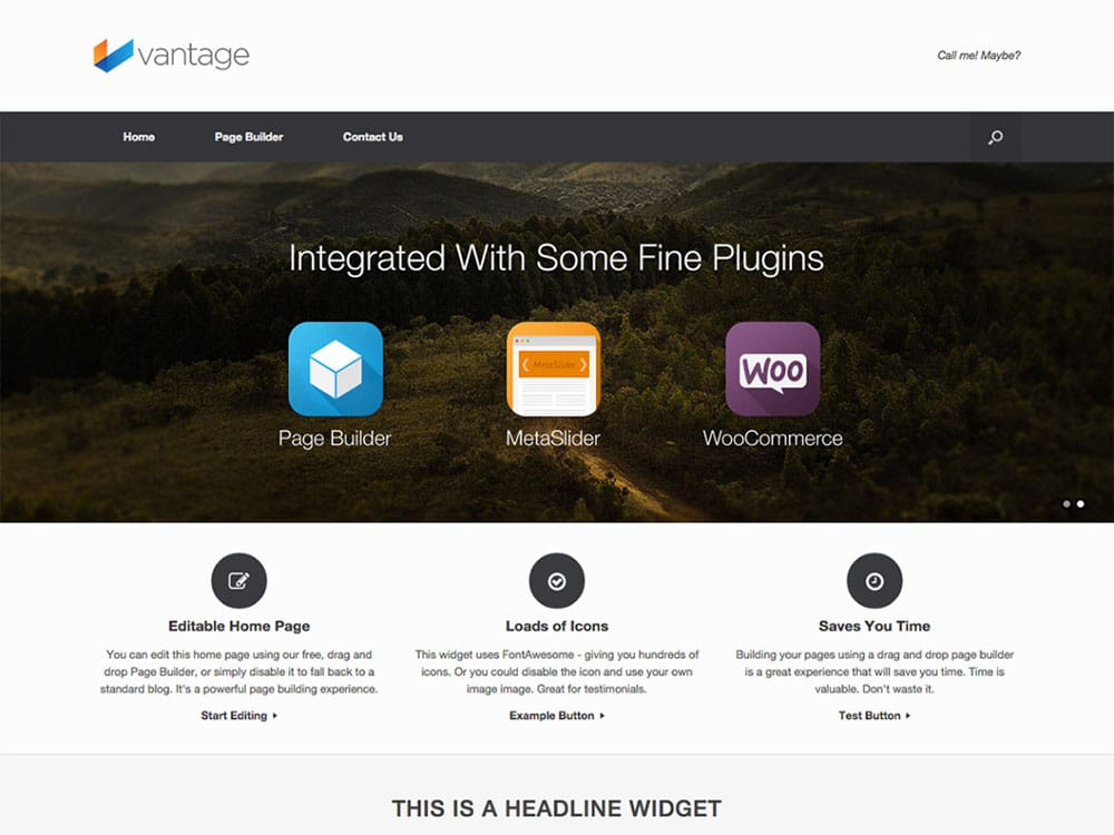 Vantage plantilla gratis de WordPress