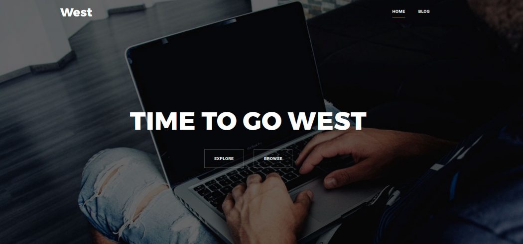 West plantillas landing pages gratis