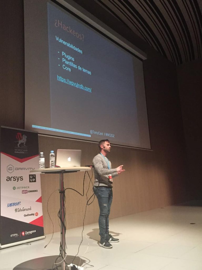 WordCamp Zaragoza 2018 Tomás Sierra