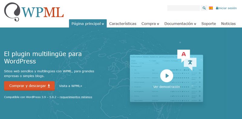 Imagen de portada de WPML, quizá el mejor plugin para idiomas en WordPress