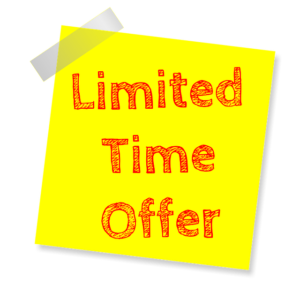 2020 Holi Limited Time Offer Sign