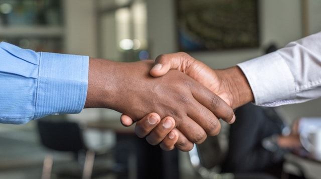 Business Development Two Men Shaking Hands