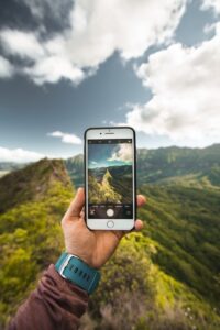 Earn Money Blogging Man Taking Photo with Phone