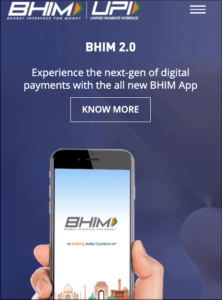 Electronic Payment System BHIM UPI Org