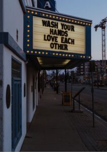 Network Firewall Security Wash Your Hands Theater Marquee