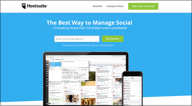 Image ALT: Social Media Marketing Tools Hootsuite