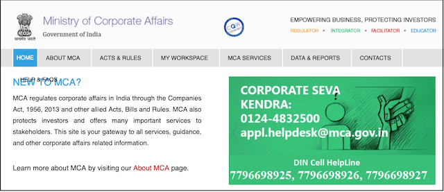 Starting Your Own Business Ministry of Corporate Affairs