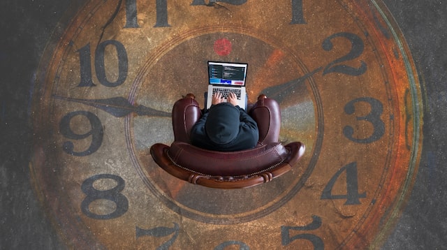 Work Life Balance Person with Laptop