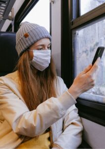 Workplace Safety Woman on Public Transport