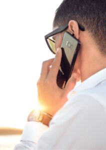 Zoom Cloud Meetings Man Listening on Phone